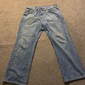 Urban pipeline jeans.  Relaxed straight.